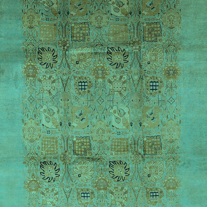 Oriental Turquoise Industrial Rug, urb2920turq
