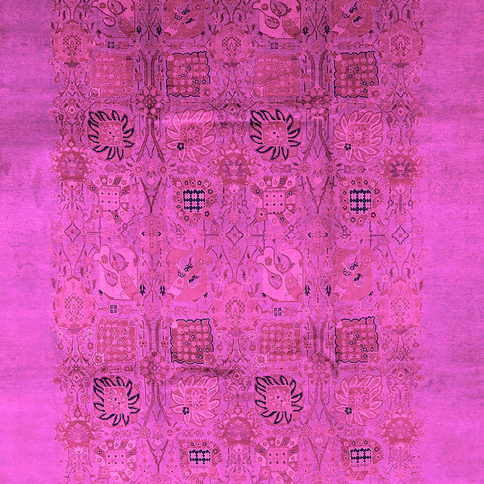 Machine Washable Oriental Pink Industrial Rug, wshurb2920pnk