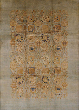 Mid-Century Modern Brown Oriental Rug, urb2920