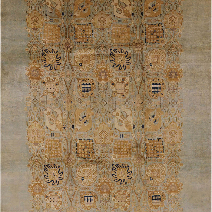 Mid-Century Modern Brown Oriental Rug, urb2920