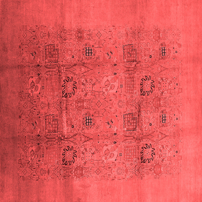 Machine Washable Oriental Red Industrial Rug, wshurb2920red