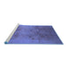 Sideview of Machine Washable Oriental Blue Industrial Rug, wshurb2920blu