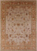 Mid-Century Modern Light Copper Gold Oriental Rug, urb2921