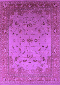 Oriental Purple Traditional Rug, urb2921pur