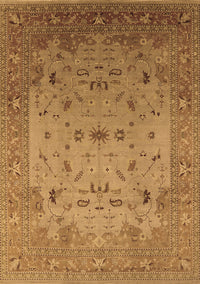 Oriental Brown Traditional Rug, urb2921brn