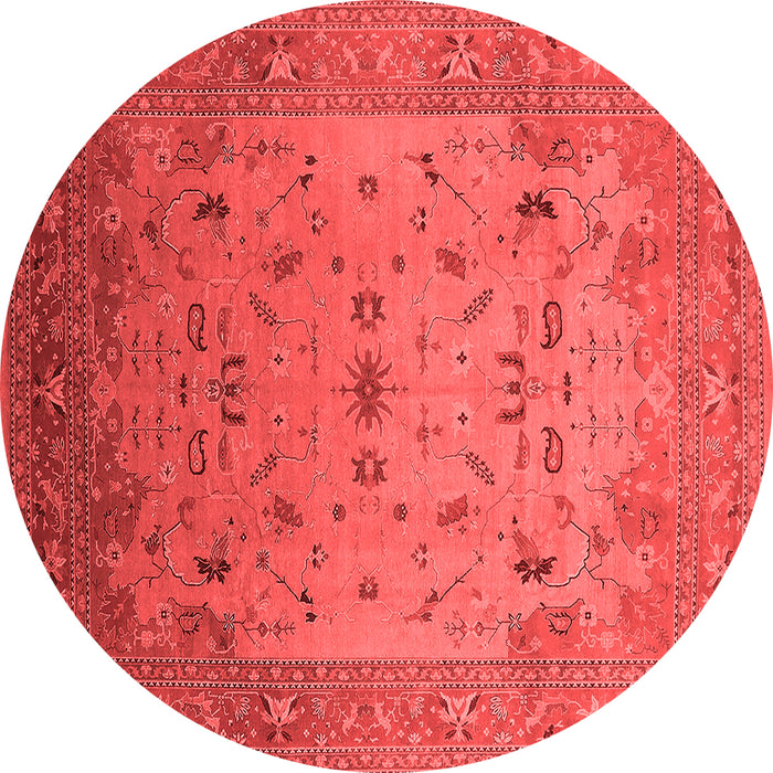 Machine Washable Oriental Red Traditional Rug, wshurb2921red