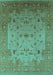 Oriental Turquoise Traditional Rug, urb2921turq