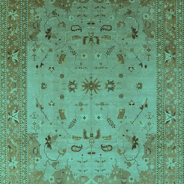 Oriental Turquoise Traditional Rug, urb2921turq