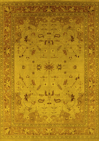 Oriental Yellow Traditional Rug, urb2921yw