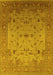 Oriental Yellow Traditional Rug, urb2921yw