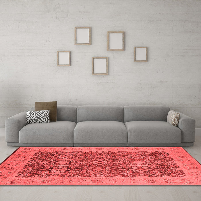 Traditional Red Washable Rugs