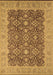 Machine Washable Oriental Brown Traditional Rug, wshurb2922brn