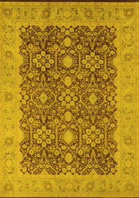 Oriental Yellow Traditional Rug, urb2922yw