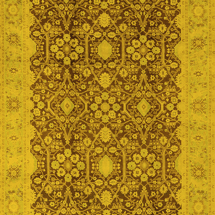 Oriental Yellow Traditional Rug, urb2922yw