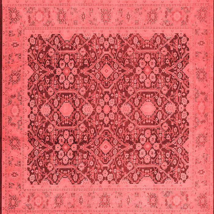 Machine Washable Oriental Red Traditional Rug, wshurb2922red