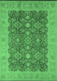 Oriental Emerald Green Traditional Rug, urb2922emgrn
