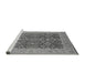 Sideview of Machine Washable Oriental Gray Traditional Rug, wshurb2922gry