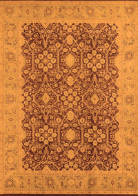 Oriental Orange Traditional Rug, urb2922org