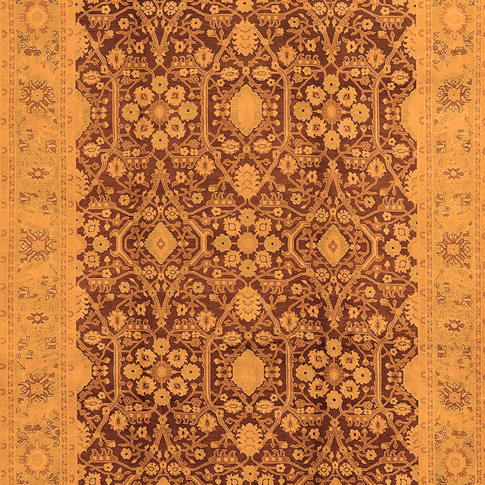 Oriental Orange Traditional Rug, urb2922org