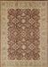 Mid-Century Modern Brown Sand Brown Oriental Rug, urb2922