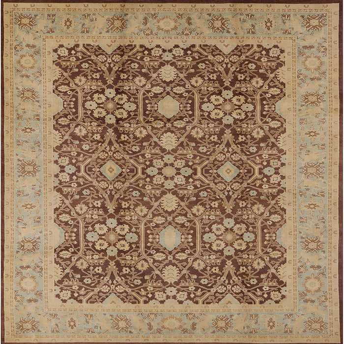 Square Machine Washable Industrial Modern Brown Sand Brown Rug, wshurb2922