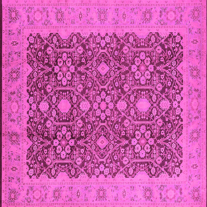 Square Oriental Pink Traditional Rug, urb2922pnk