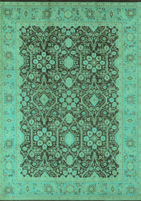 Oriental Turquoise Traditional Rug, urb2922turq