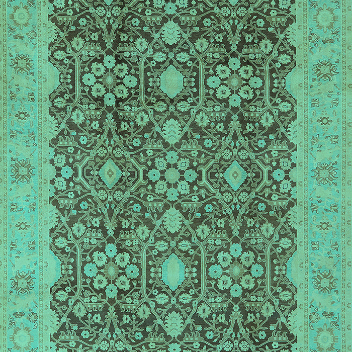 Oriental Turquoise Traditional Rug, urb2922turq
