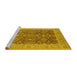 Sideview of Machine Washable Oriental Yellow Traditional Rug, wshurb2922yw