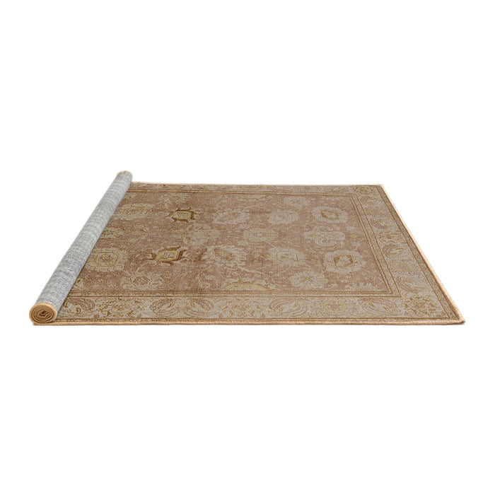 Sideview of Machine Washable Industrial Modern Light Brown Rug, wshurb2923