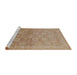 Sideview of Machine Washable Industrial Modern Light Brown Rug, wshurb2923