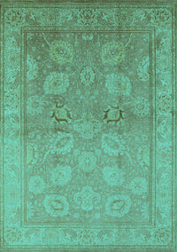 Oriental Turquoise Traditional Rug, urb2923turq