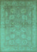 Oriental Turquoise Traditional Rug, urb2923turq