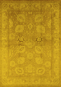 Oriental Yellow Traditional Rug, urb2923yw