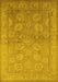 Oriental Yellow Traditional Rug, urb2923yw