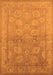 Machine Washable Oriental Orange Traditional Area Rugs, wshurb2923org