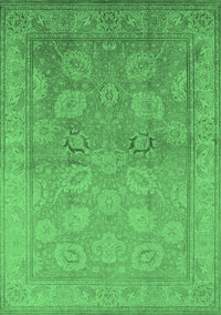Oriental Emerald Green Traditional Rug, urb2923emgrn