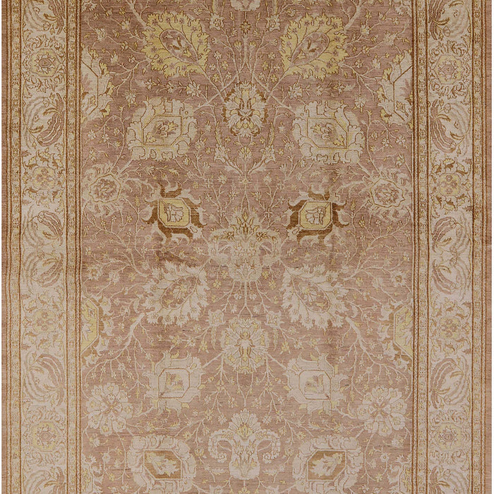 Mid-Century Modern Light Brown Oriental Rug, urb2923