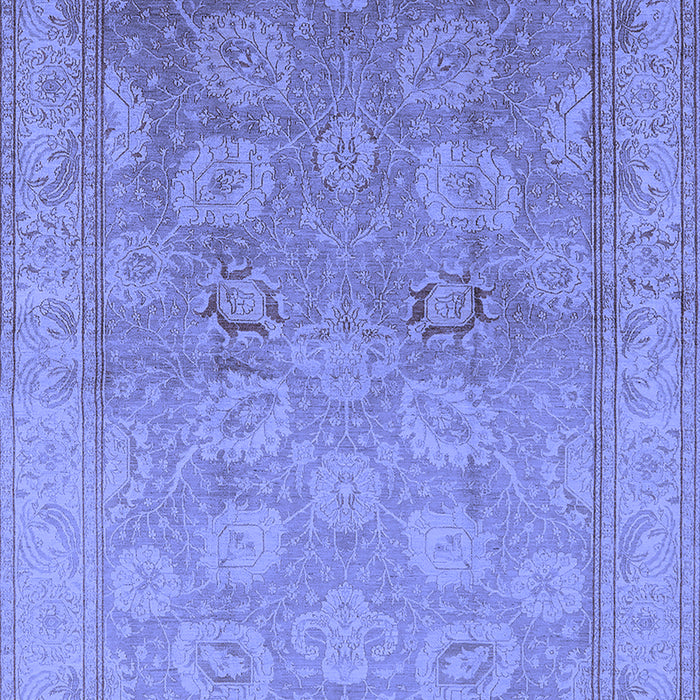 Machine Washable Oriental Blue Traditional Rug, wshurb2923blu