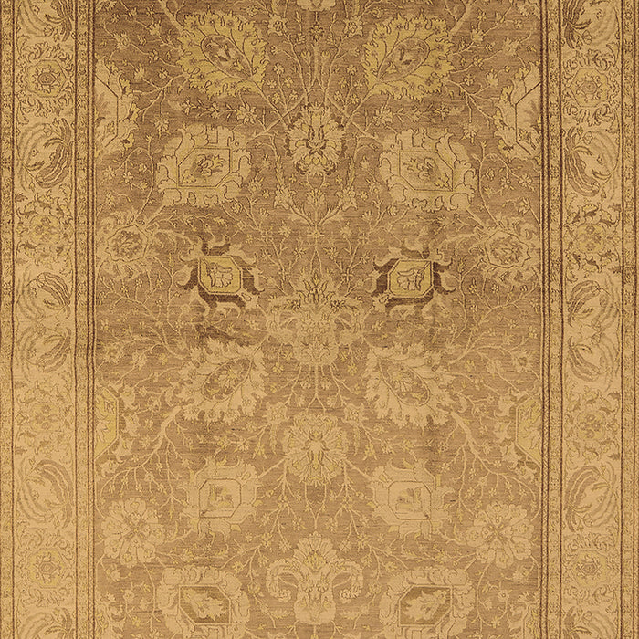 Machine Washable Oriental Brown Traditional Rug, wshurb2923brn