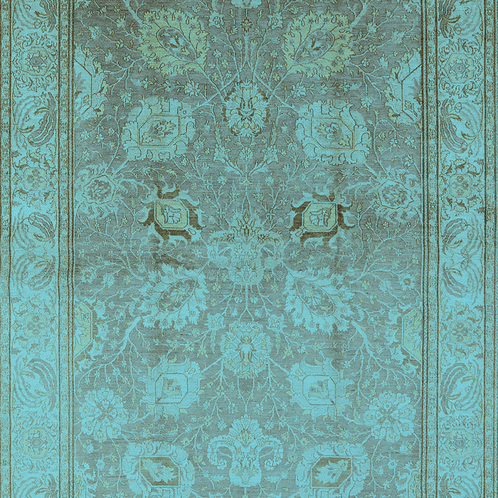 Oriental Light Blue Traditional Rug, urb2923lblu