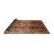 Sideview of Mid-Century Modern Mahogany Brown Oriental Rug, urb2924