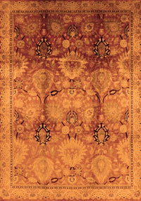 Oriental Orange Traditional Rug, urb2924org