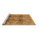 Sideview of Machine Washable Oriental Brown Traditional Rug, wshurb2924brn