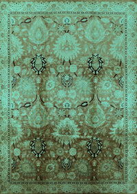 Oriental Turquoise Traditional Rug, urb2924turq