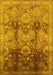 Oriental Yellow Traditional Rug, urb2924yw