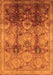 Machine Washable Oriental Orange Traditional Area Rugs, wshurb2924org