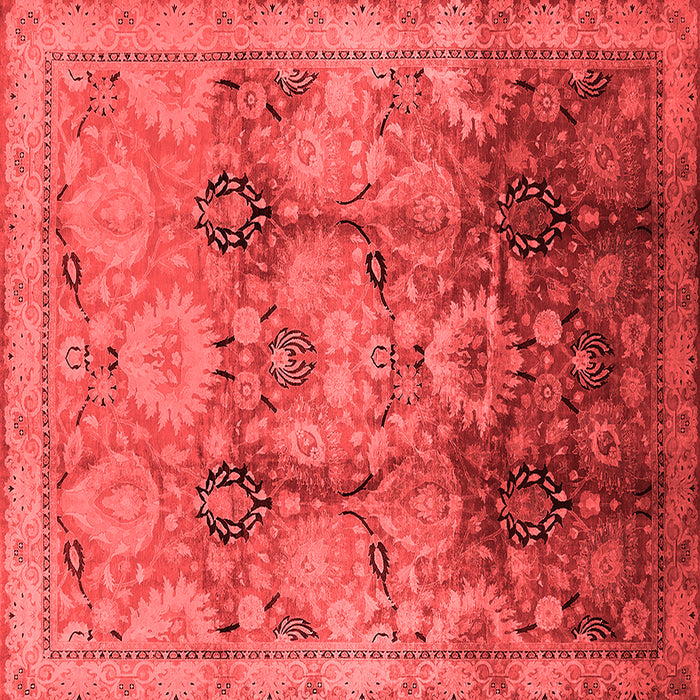 Machine Washable Oriental Red Traditional Rug, wshurb2924red