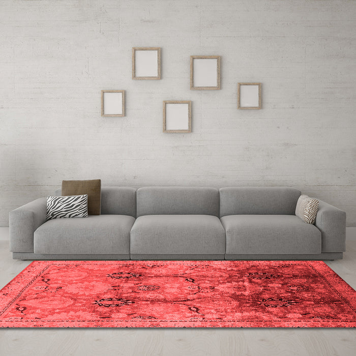Traditional Red Washable Rugs