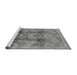 Sideview of Machine Washable Oriental Gray Traditional Rug, wshurb2924gry